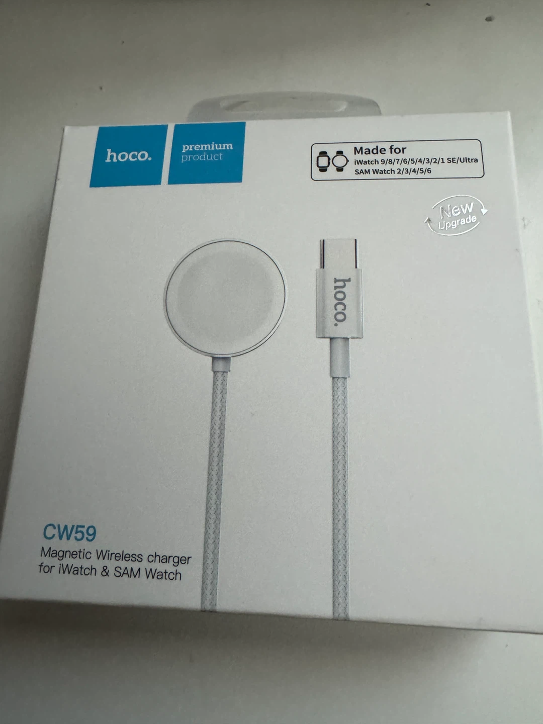 Hoco CW59 Magnetic Wireless Charger for iWatch and SAM Watch