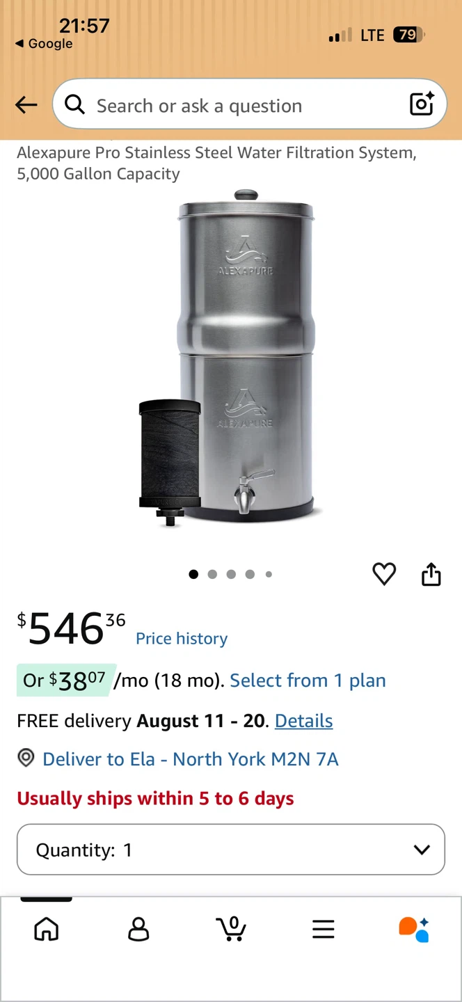 Alexapure Pro Stainless Steel Water Filtration System - photo 5