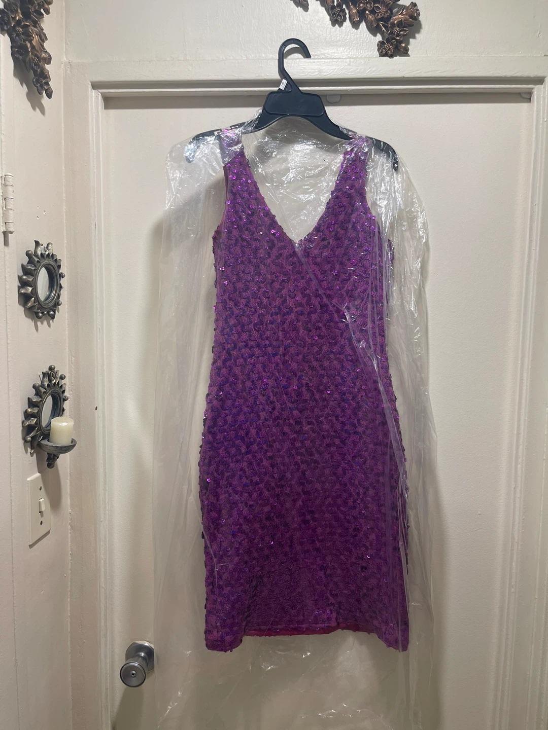 Purple Sequined Dress