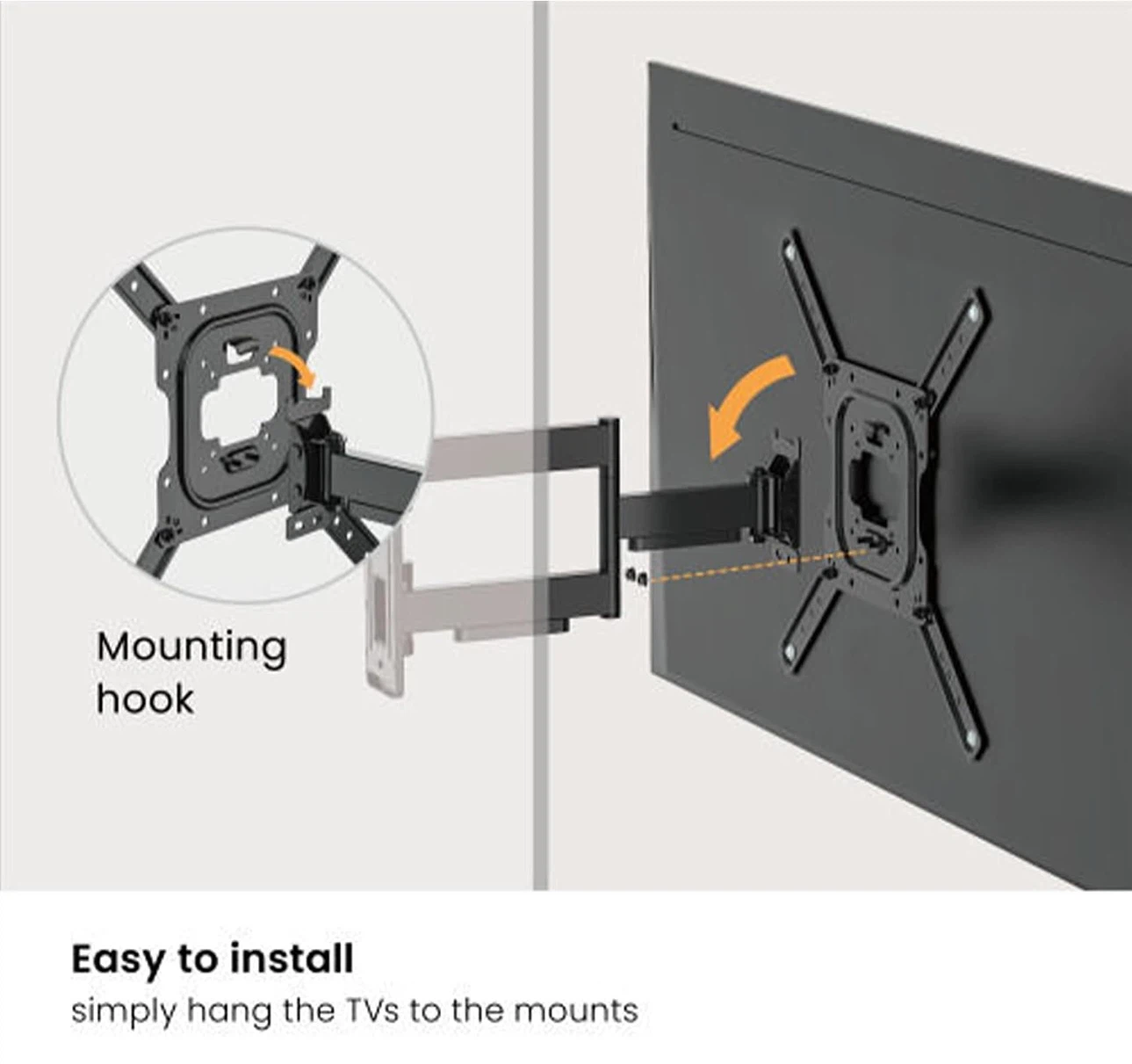Full-Motion Articulating TV Wall Mount for 23 to 65 inch Tv - photo 2