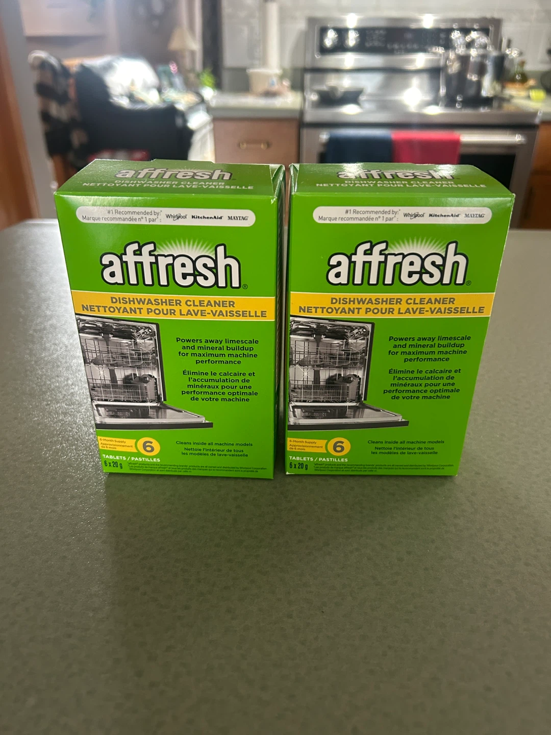 Two Boxes of Affresh Dishwasher Cleaner Tablets
