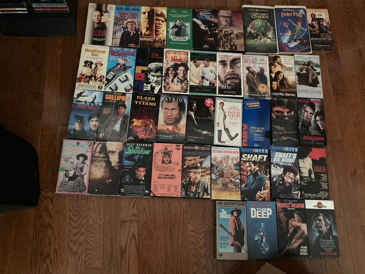 Large Collection of Vintage VHS Movies