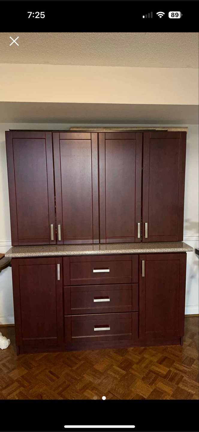 Dark Wood Kitchen Hutch Cabinet 🏈 - photo 2