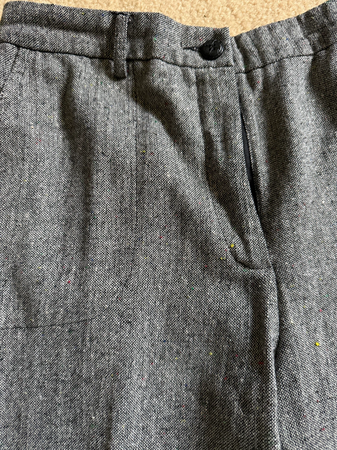 Picadilly Fashions Grey Tweed Trousers - Size 10 🏈 - photo 2