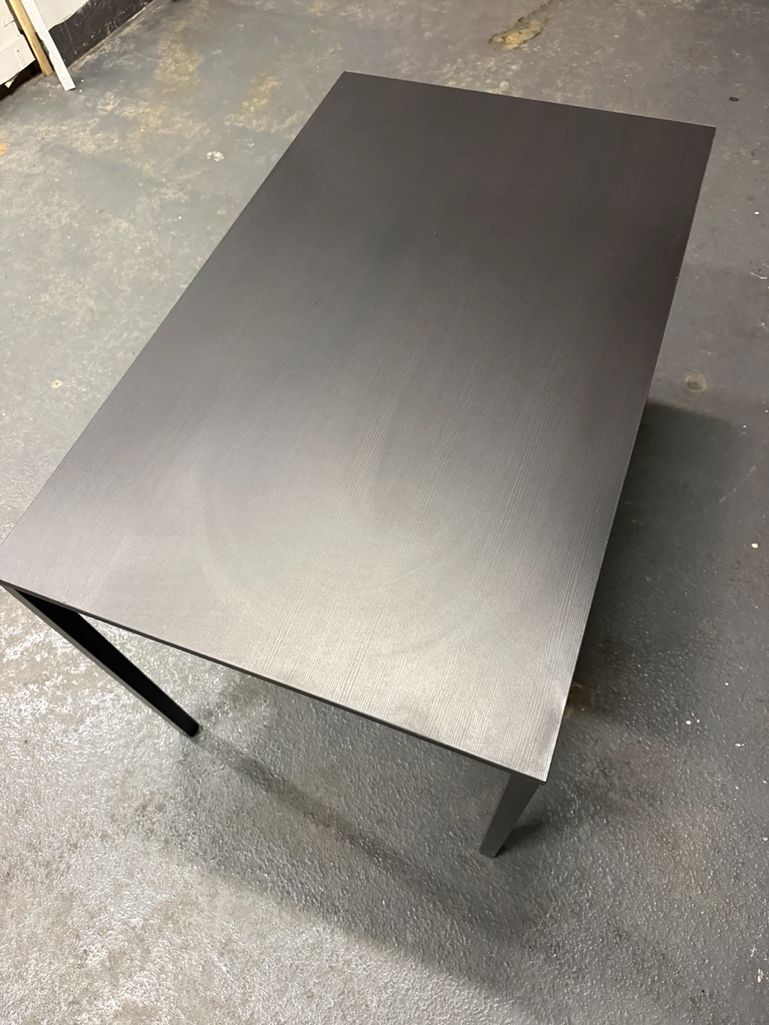 IKEA Black Wood Grain Dining Table