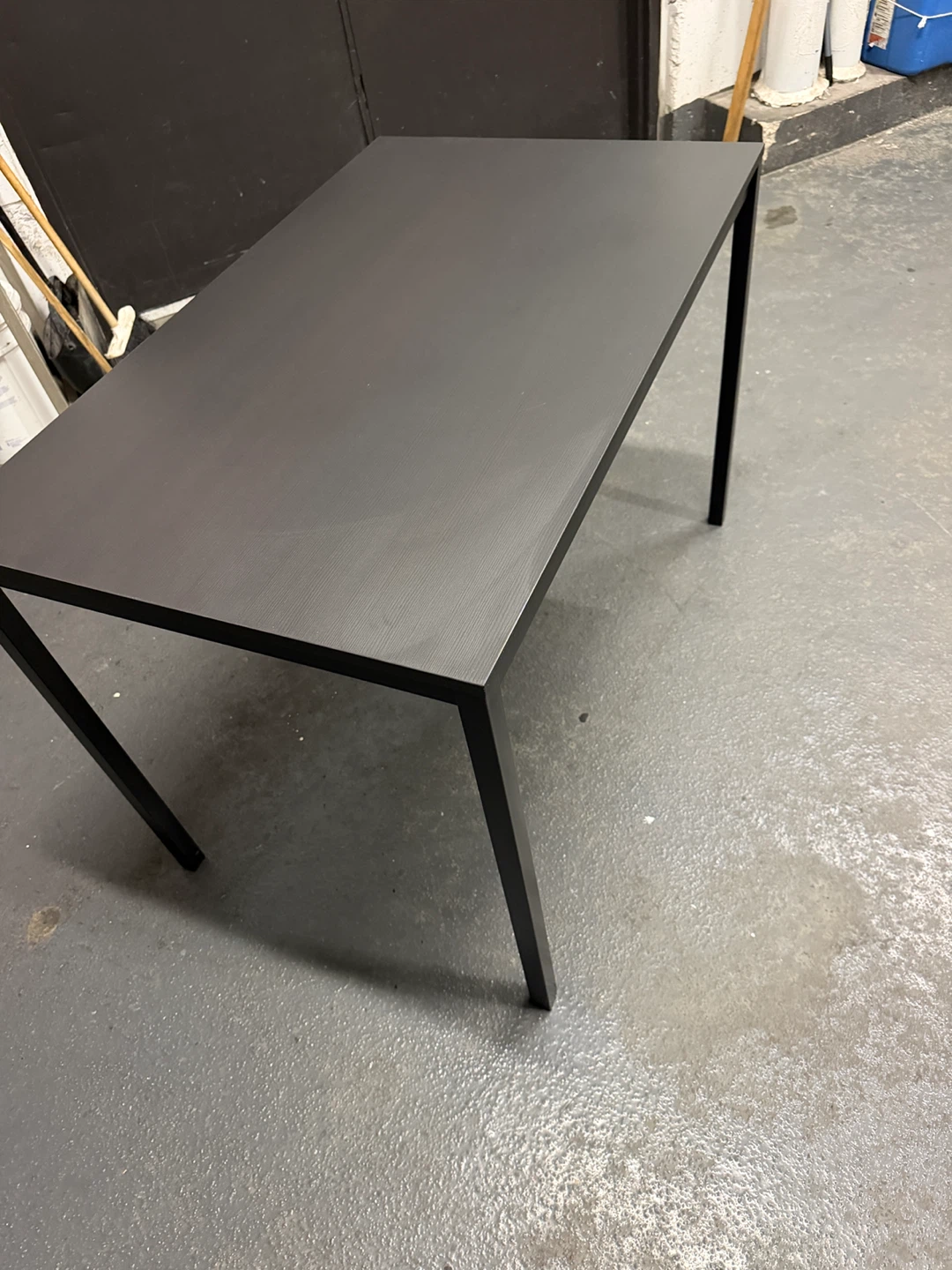 IKEA Black Wood Grain Dining Table - photo 3