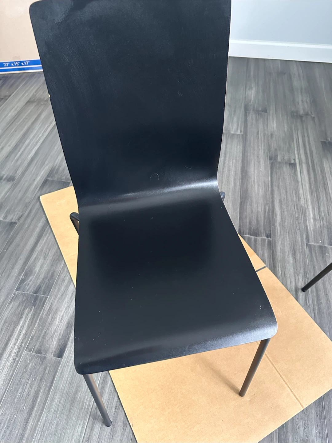 Set of 4 black dining chairs - photo 2