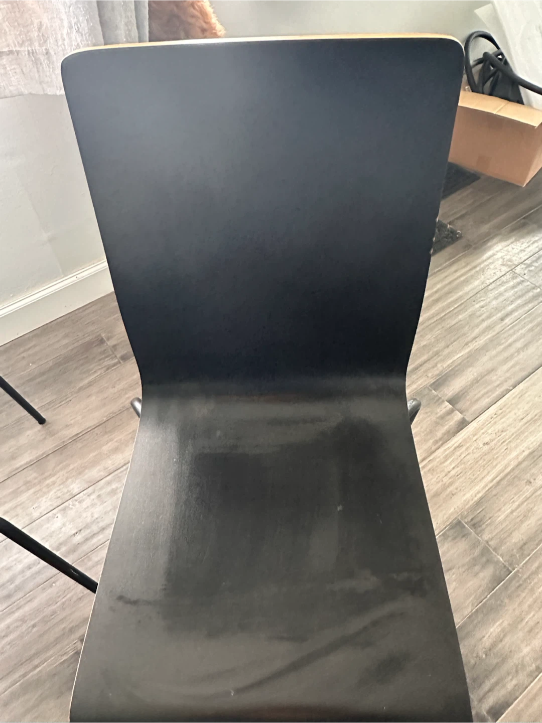 Set of 4 black dining chairs - photo 5