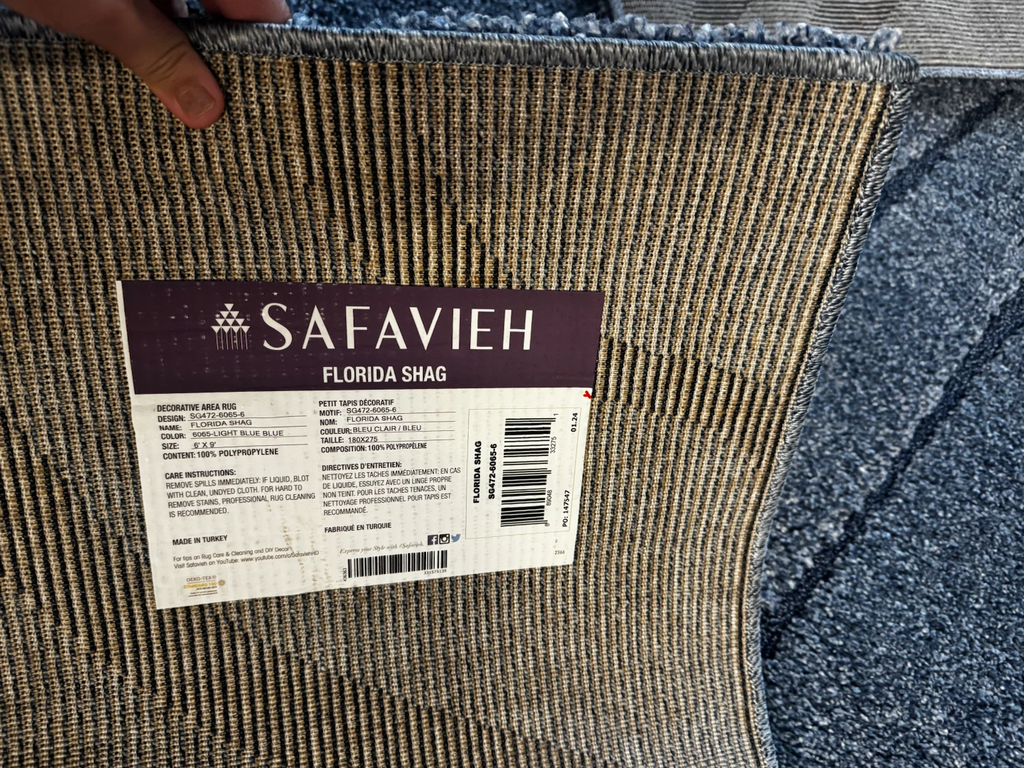 Safavieh Florida Shag Area Rug Light Blue - photo 3