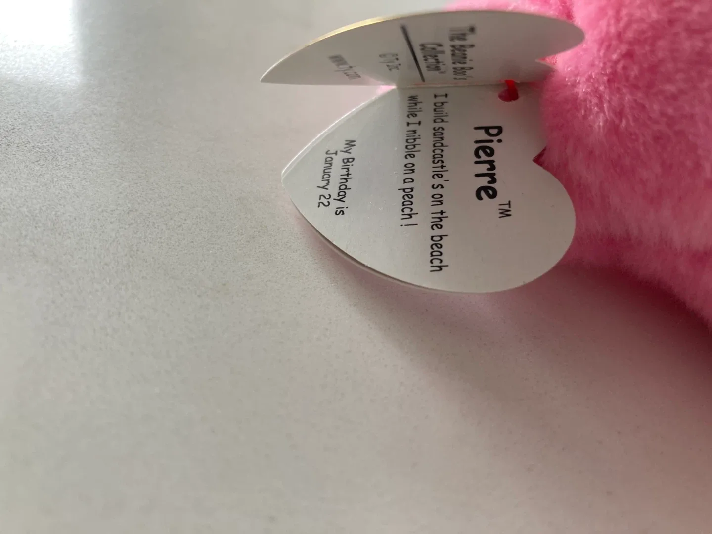 🏈Ty Beanie Boos Pierre the Pink Seal Plush - photo 2
