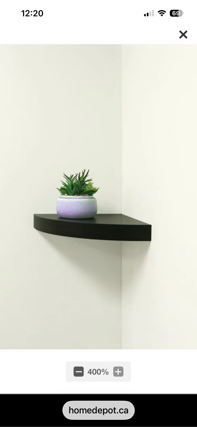 Home Decorators Collection 14" Floating Corner Shelf - photo 3