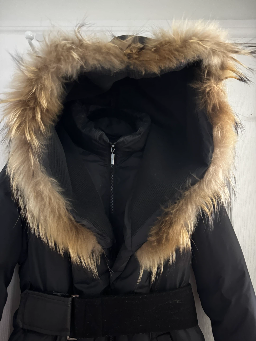 BEDO Black Down Parka with Fur Hood - photo 2