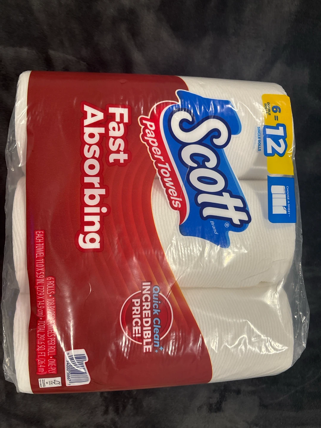 Scott Paper Towels 6 Double Rolls🏈