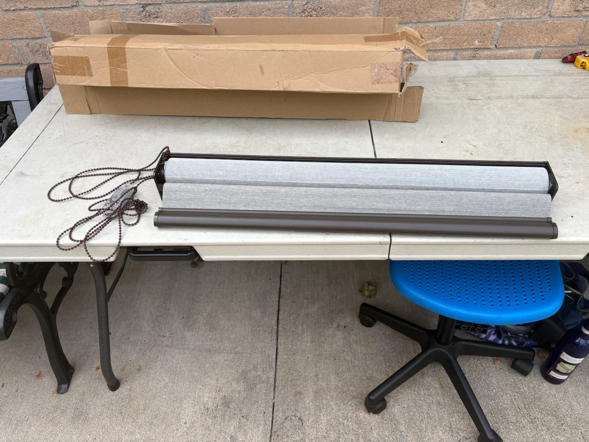 Dual Roller Shade - Dark Bronze