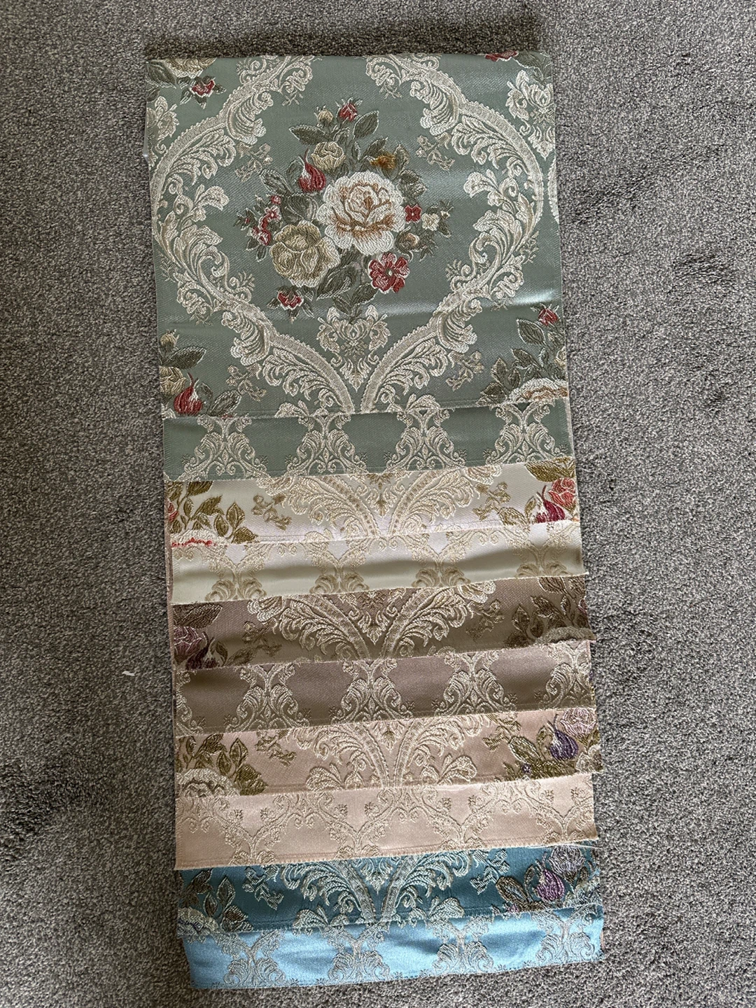Fabric Sample Swatches 🏈 with Floral Pattern