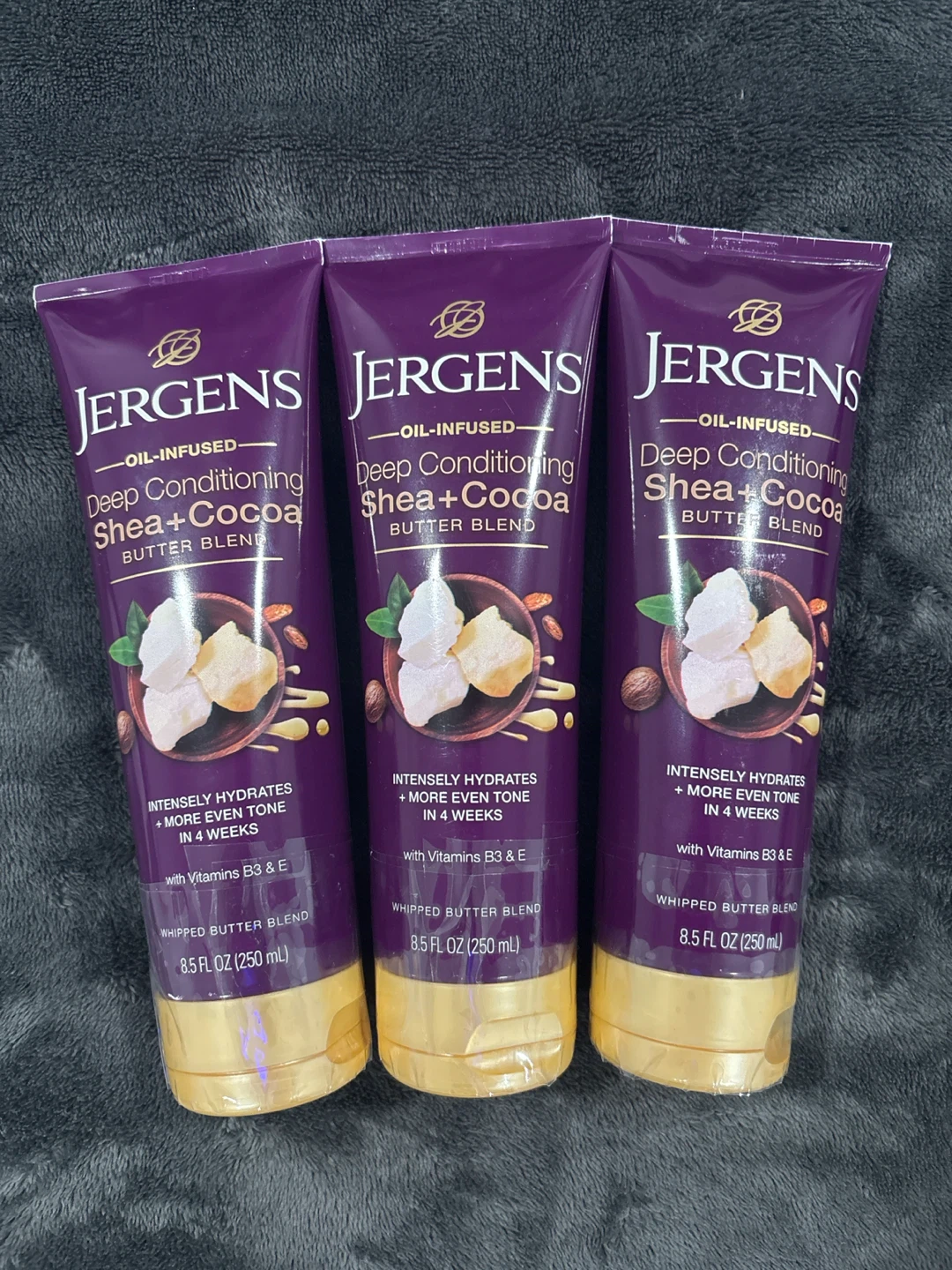 3 Jergens Deep Conditioning Shea + Cocoa Butter Blend🏈