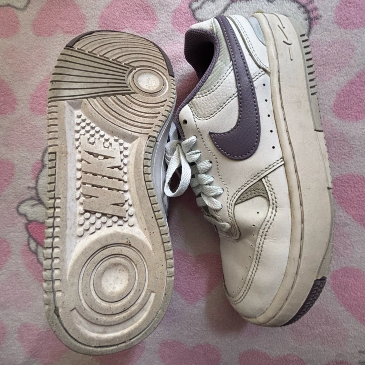 Nike - White & Purple Sneakers - *Size Women 6.5 US* - photo 4
