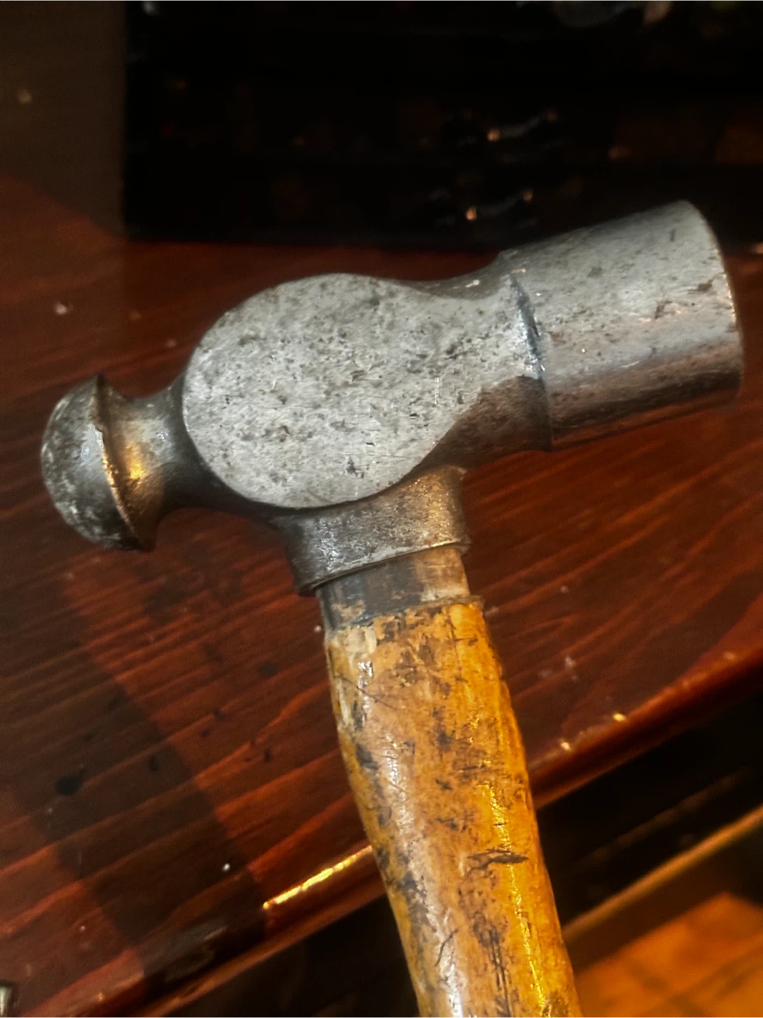 Vintage Ball-Peen Hammer with Wood Handle - photo 5