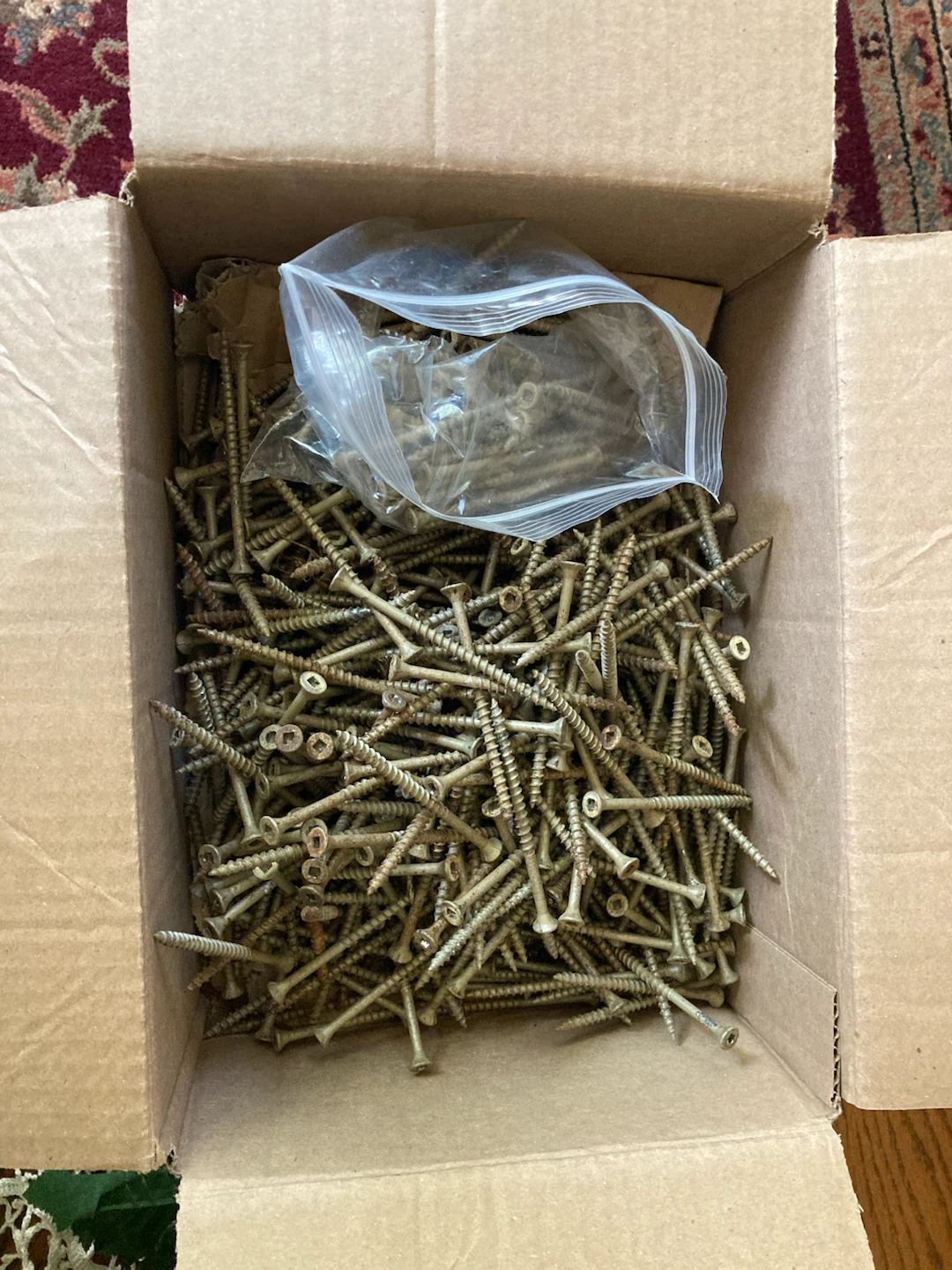 Used - Hundreds of Bulk Wood Screws with Square Drive