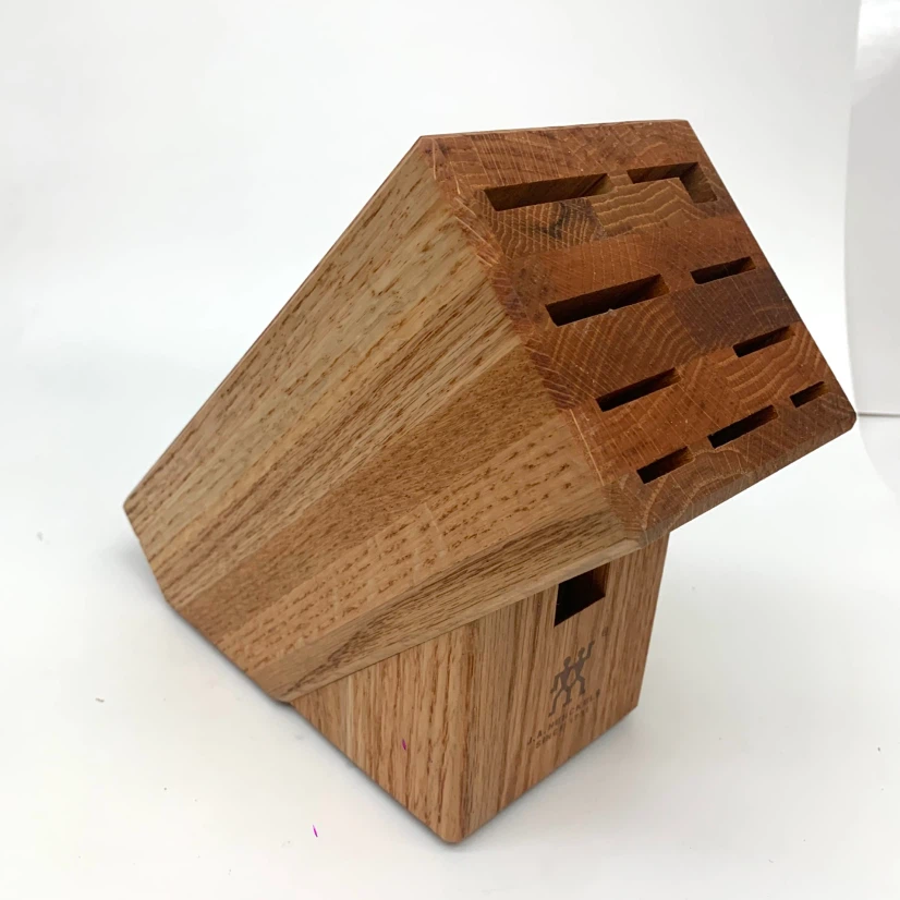 Wooden Knife Block Kitchen Counter Knife Storage Holder