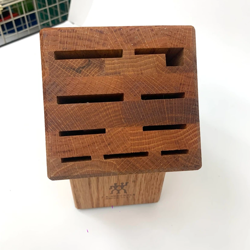 Wooden Knife Block Kitchen Counter Knife Storage Holder - photo 2