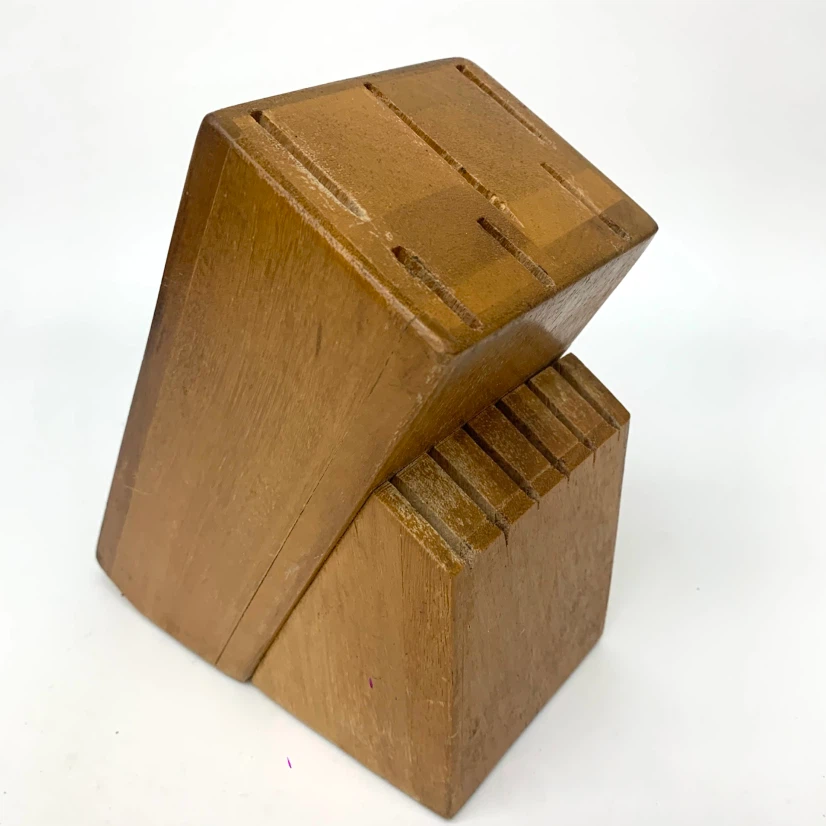 Wooden Knife Storage Block