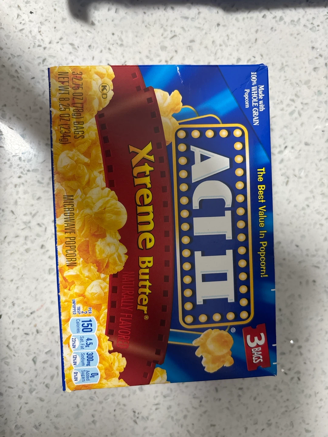 Act II Xtreme Butter Microwave Popcorn 3 Bags🏈