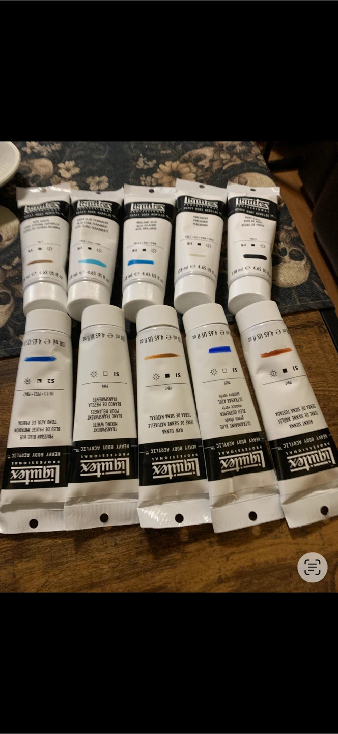 Liquitex Heavy Body Artist Acrylic Paint 4.65oz lot of 10