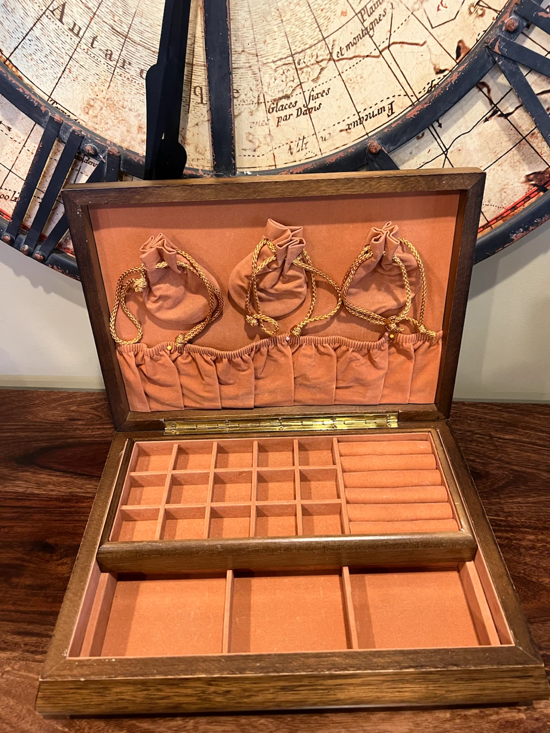 Vintage Wooden Jewelry Box
