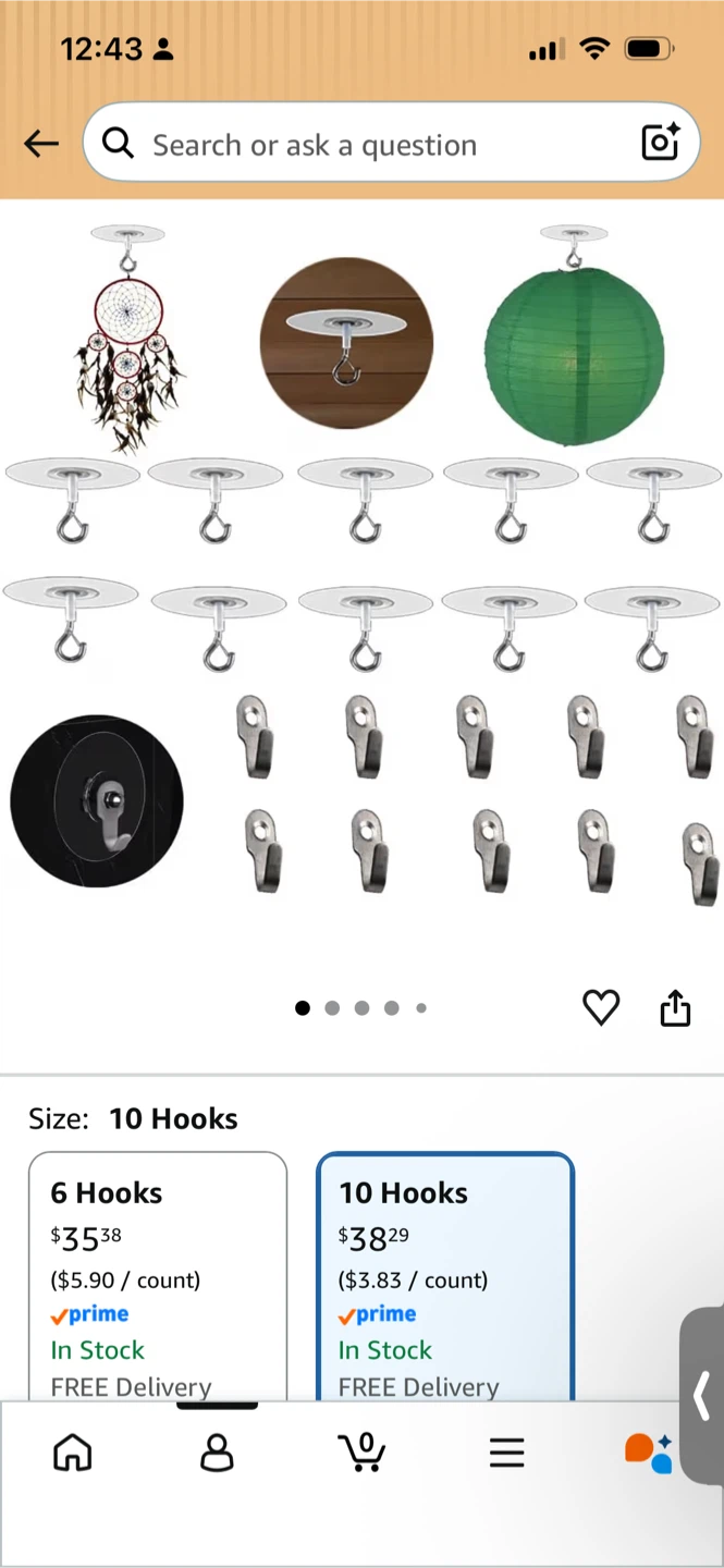 Self -adhesive ceiling hooks🏈 - photo 3
