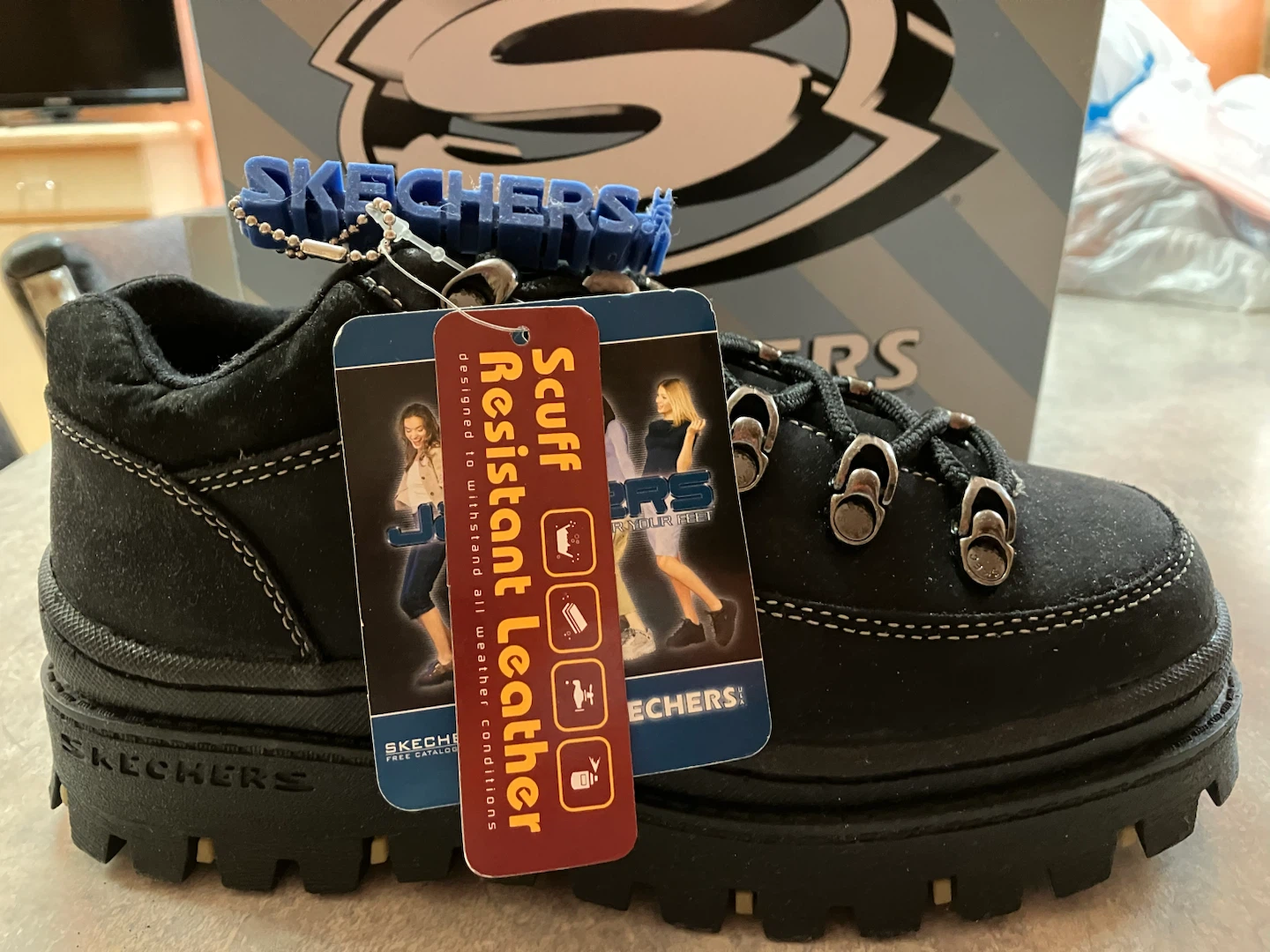 New Skechers jammers Scuff Resistant Leather Boots