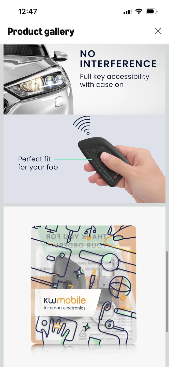 New-kwmobile TPU Car Key Cover