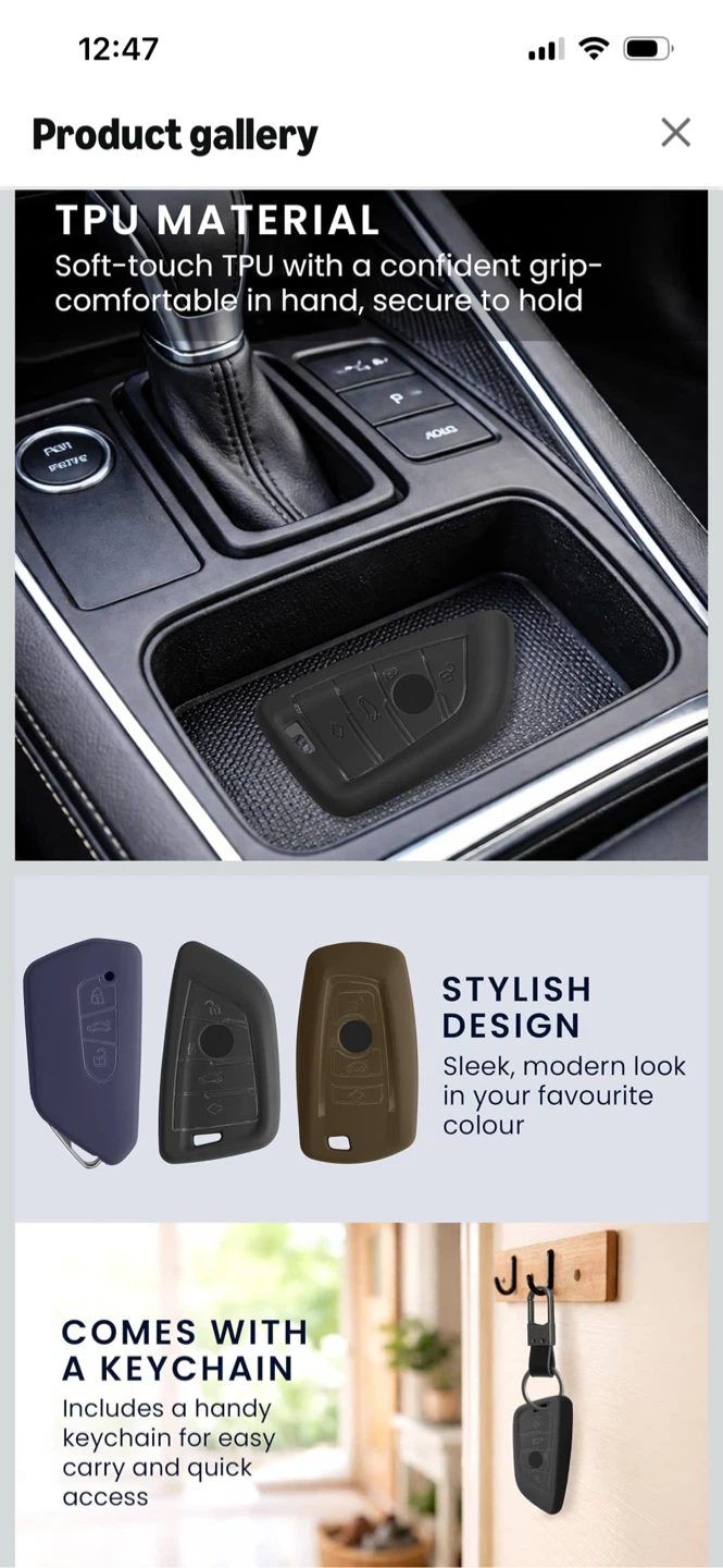 New-kwmobile TPU Car Key Cover - photo 2