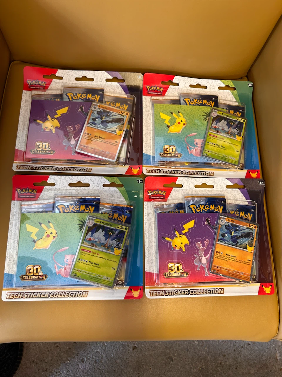 4 Pokemon 25th Anniversary Tech Sticker Collections