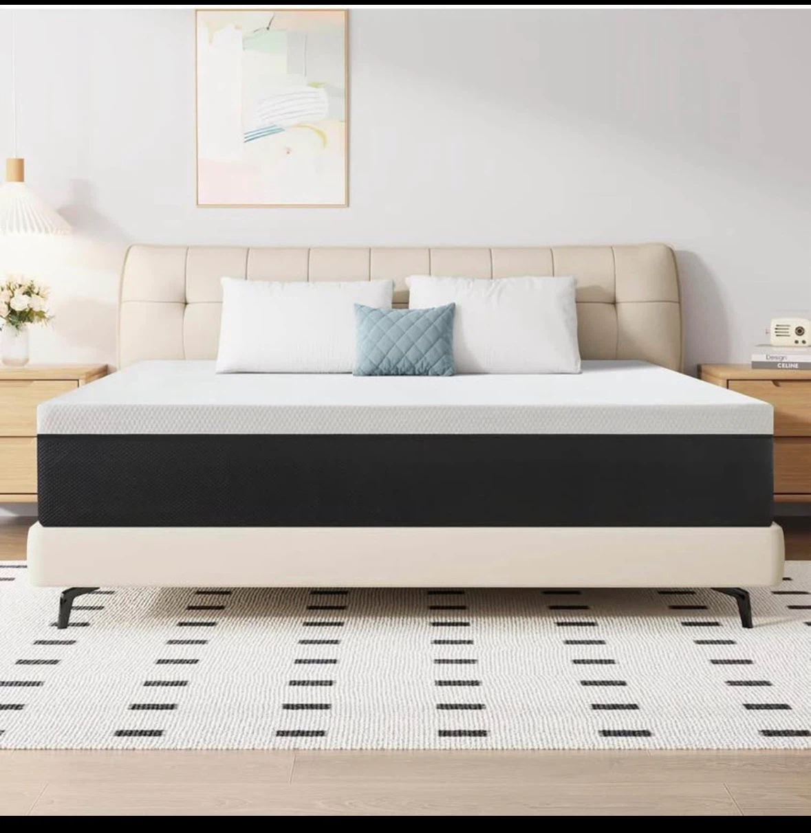 Queen mattress 8 inch-like new with gel memory foam - photo 3