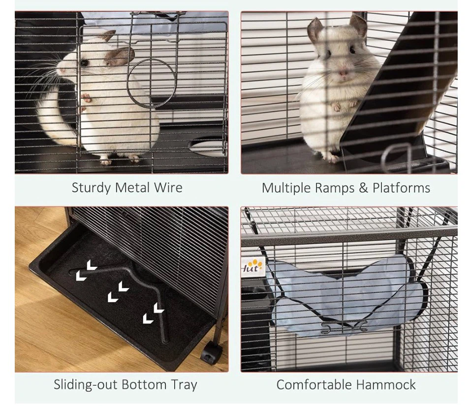 4-Tier PawHut Ferret, Rat Cage - photo 4