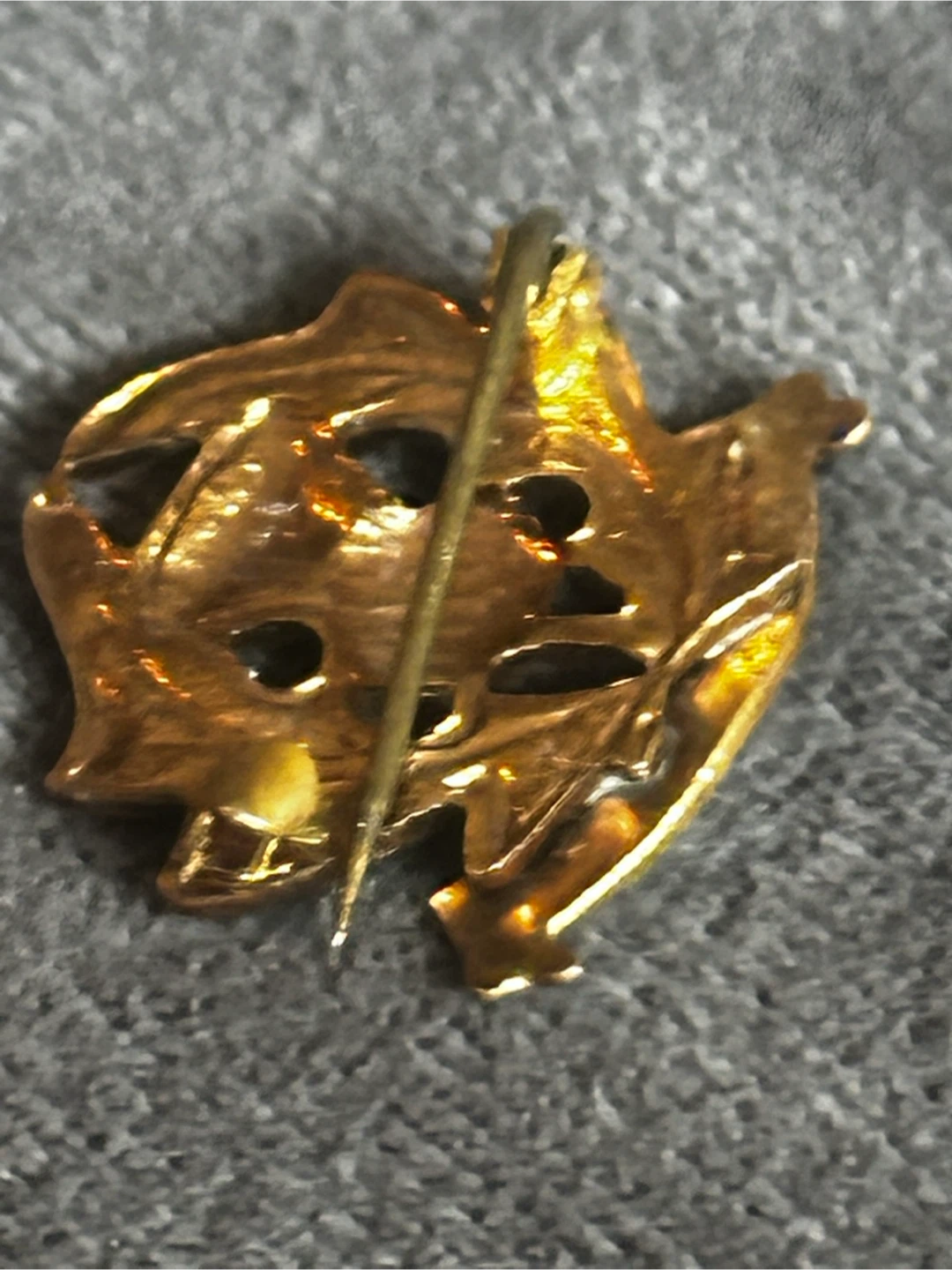 Vintage Dunfermline Scottish Thistle Enamel Brooch Pin - photo 2