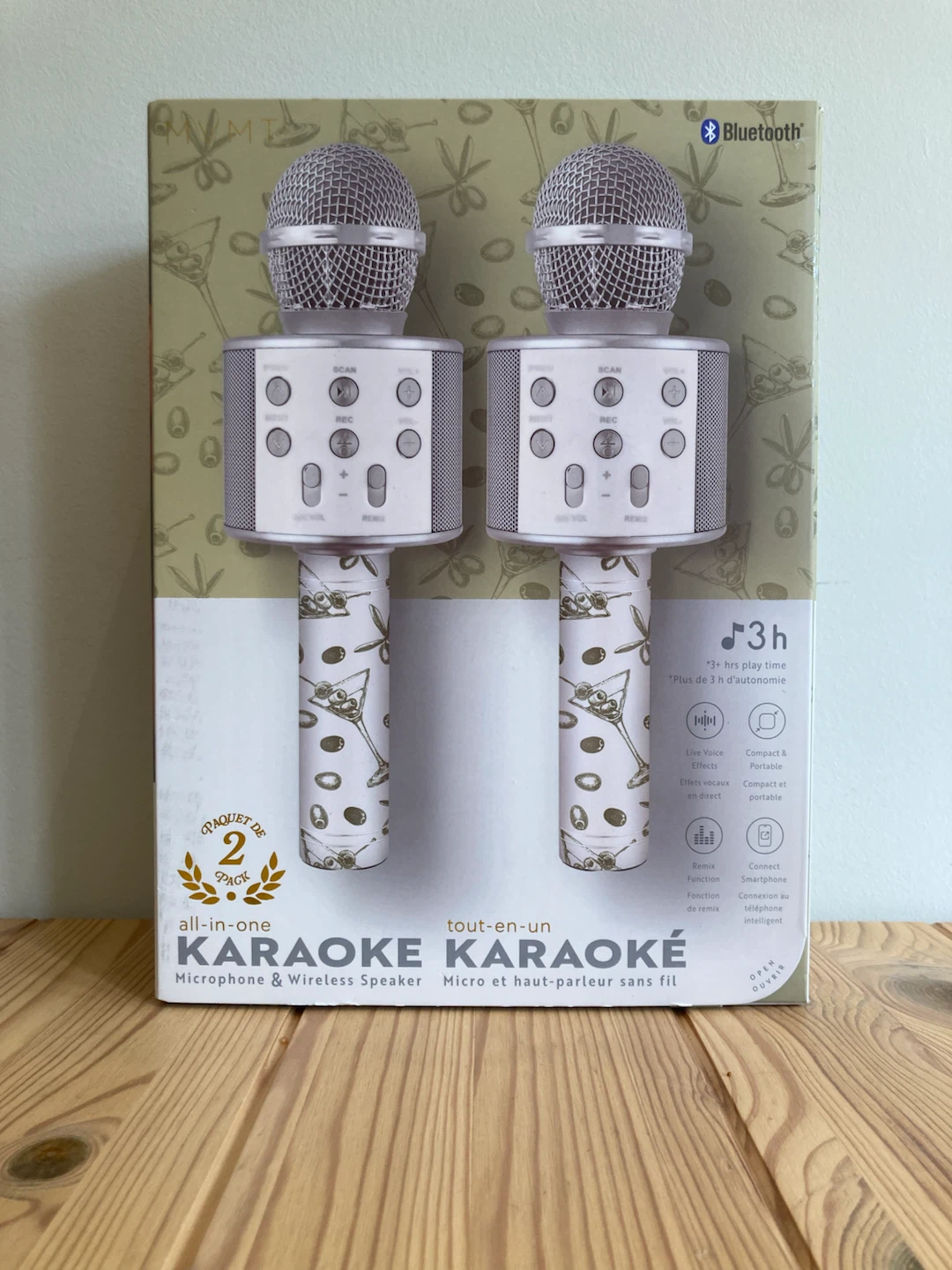 2 Pack All-in-One Karaoke Microphones & Wireless Speakers