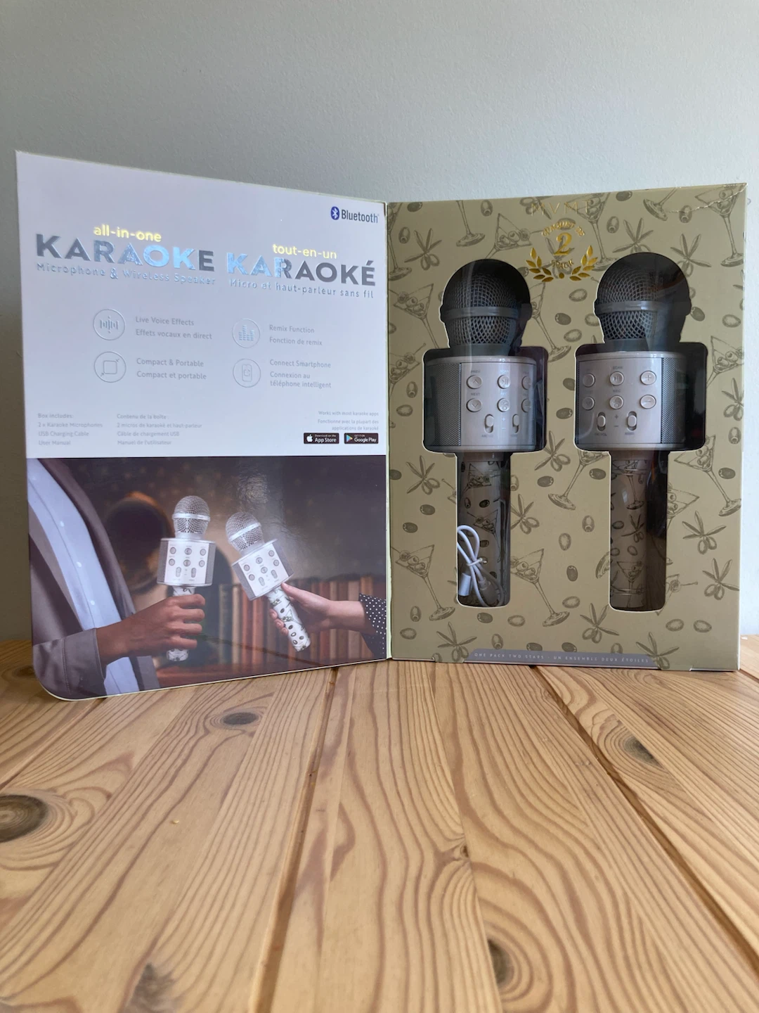 2 Pack All-in-One Karaoke Microphones & Wireless Speakers - photo 2