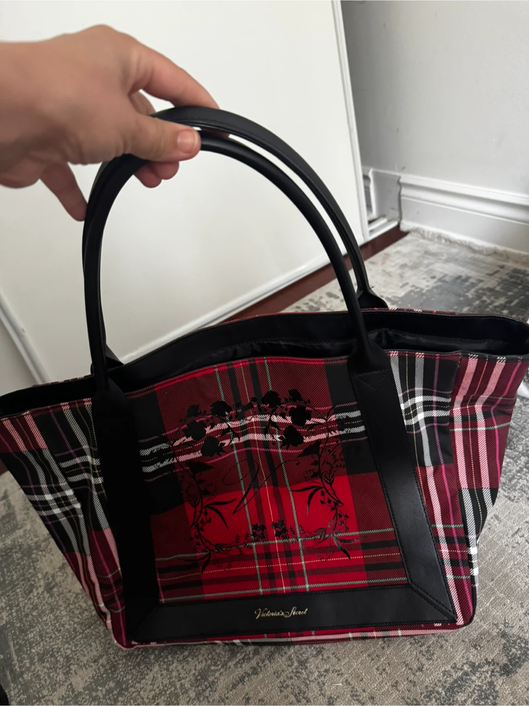 Victoria's Secret Plaid Tote Bag