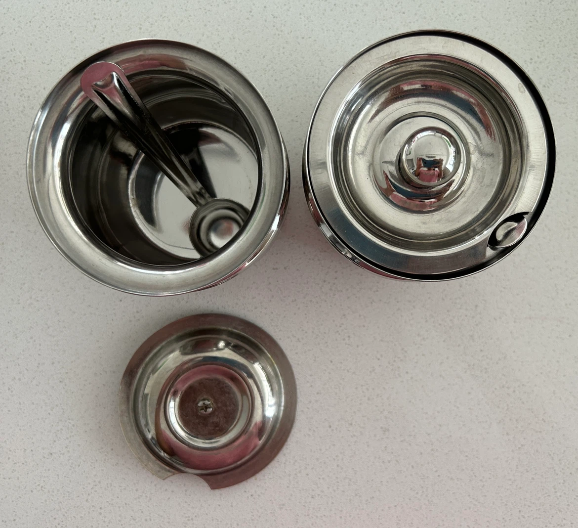 Stainless Steel Condiment Jars