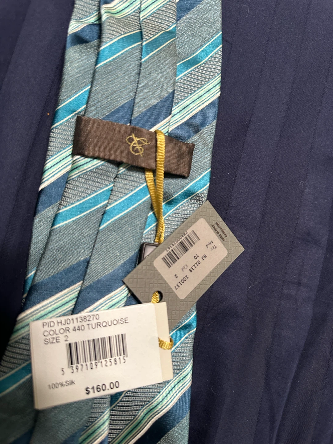 Canali Silk Tie in Turquoise - photo 3