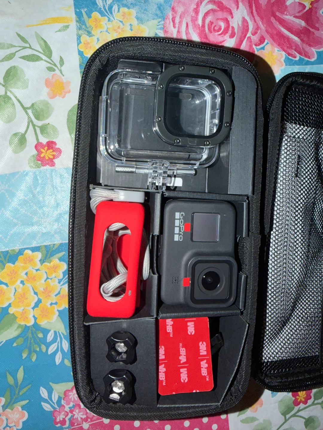 GoPro Camera with Carrying Case and Accessories