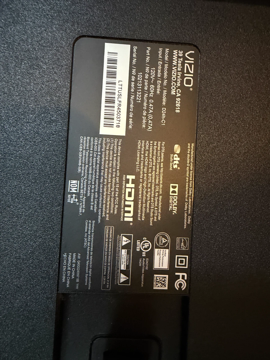 Vizio D24h-C1 24-inch LED TV