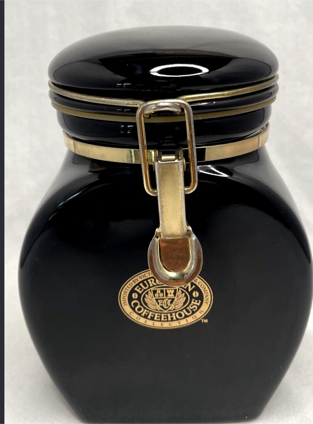 Vintage European Coffeehouse Collection Black Canister - photo 2