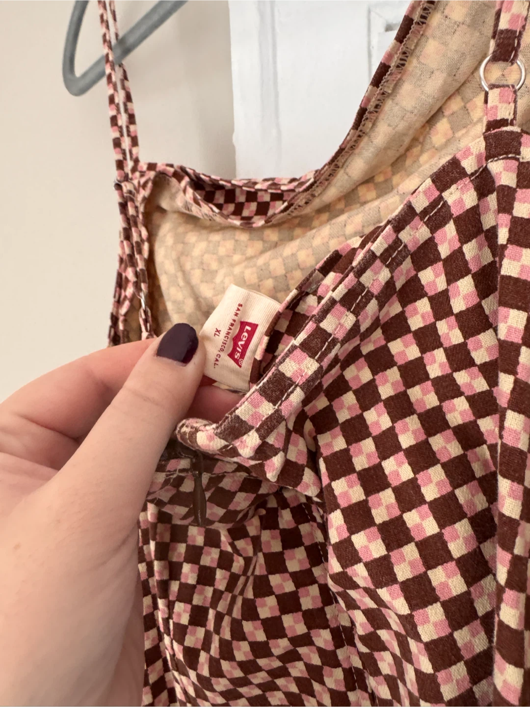 Levi's Checkered Slip Dress