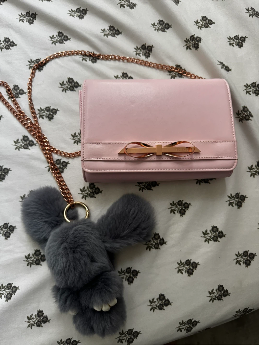 Ted Baker light pink bow handbag