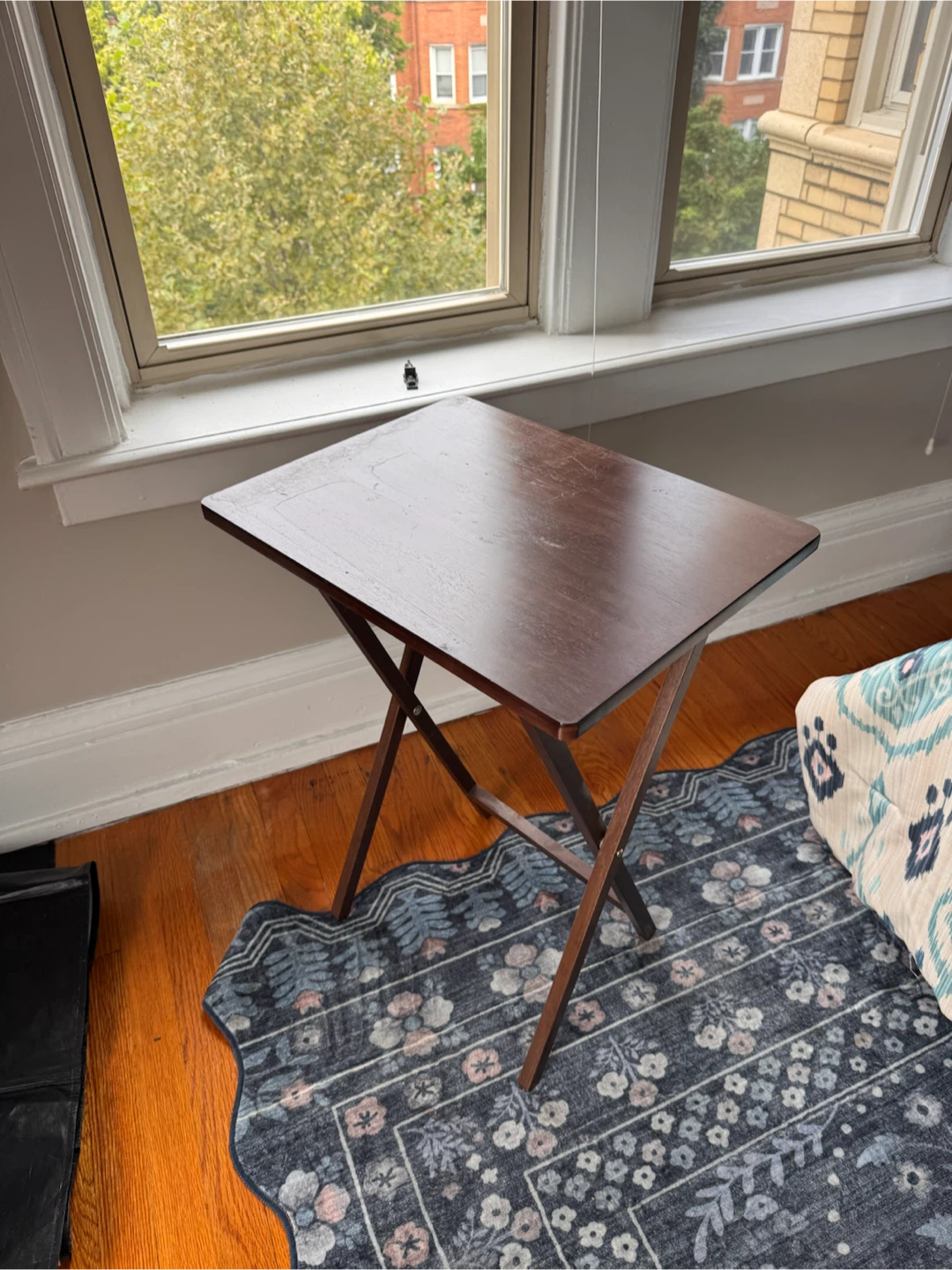 Wooden Folding TV Tray Table - photo 2