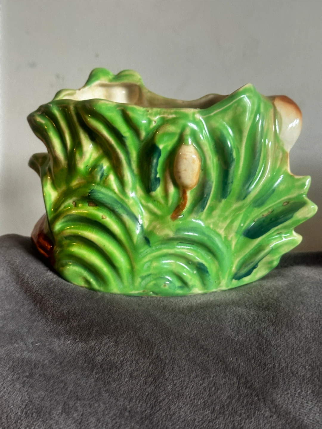 Vintage ceramic deer planter - photo 4