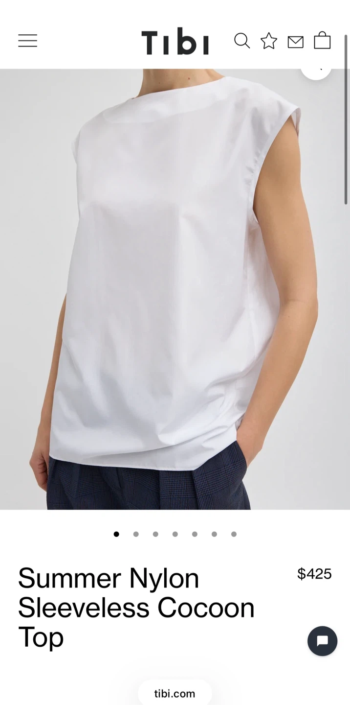 Tibi White Sleeveless Top - photo 3